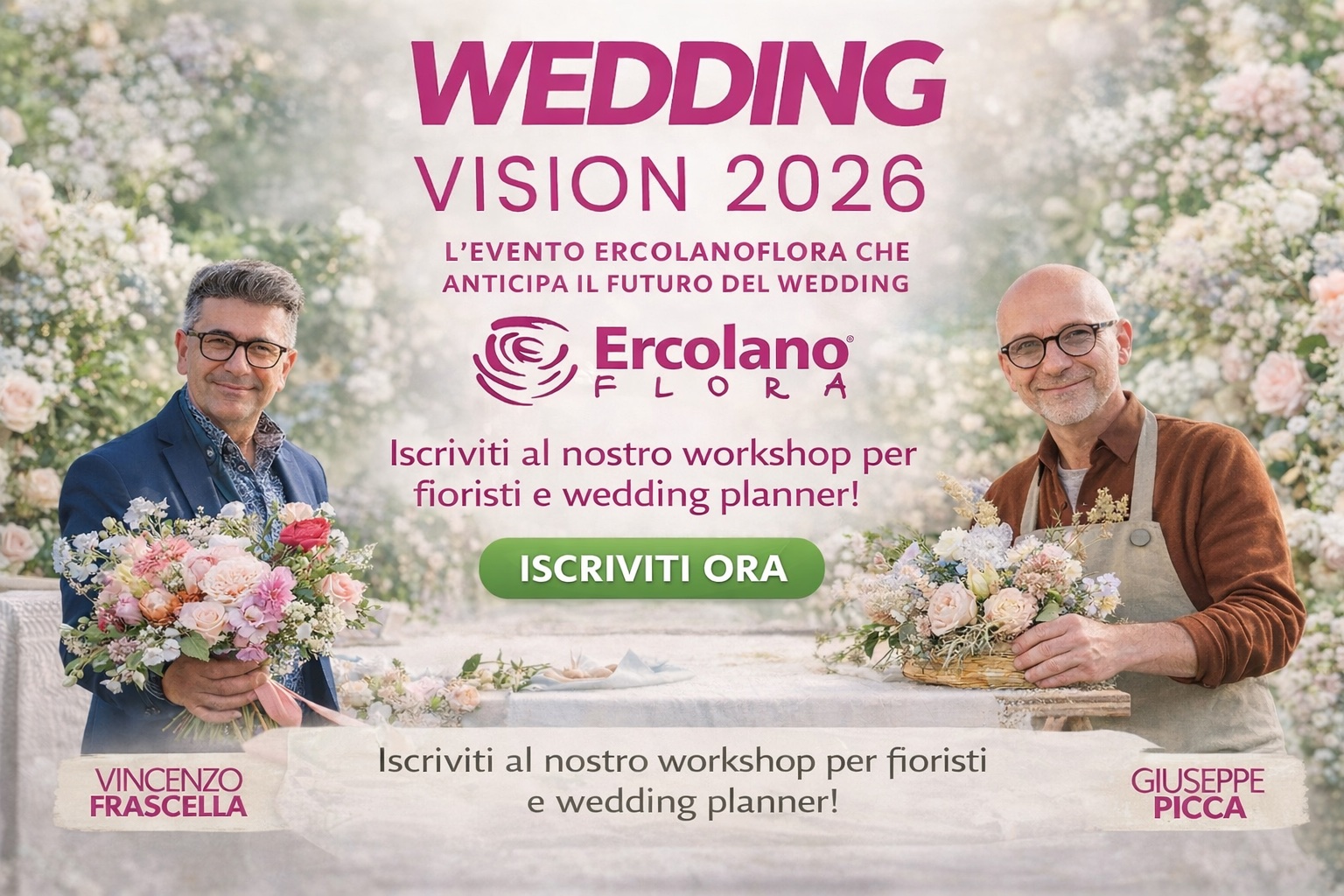 Wedding Vision 2026: l’evento ErcolanoFlora che anticipa il futuro del wedding